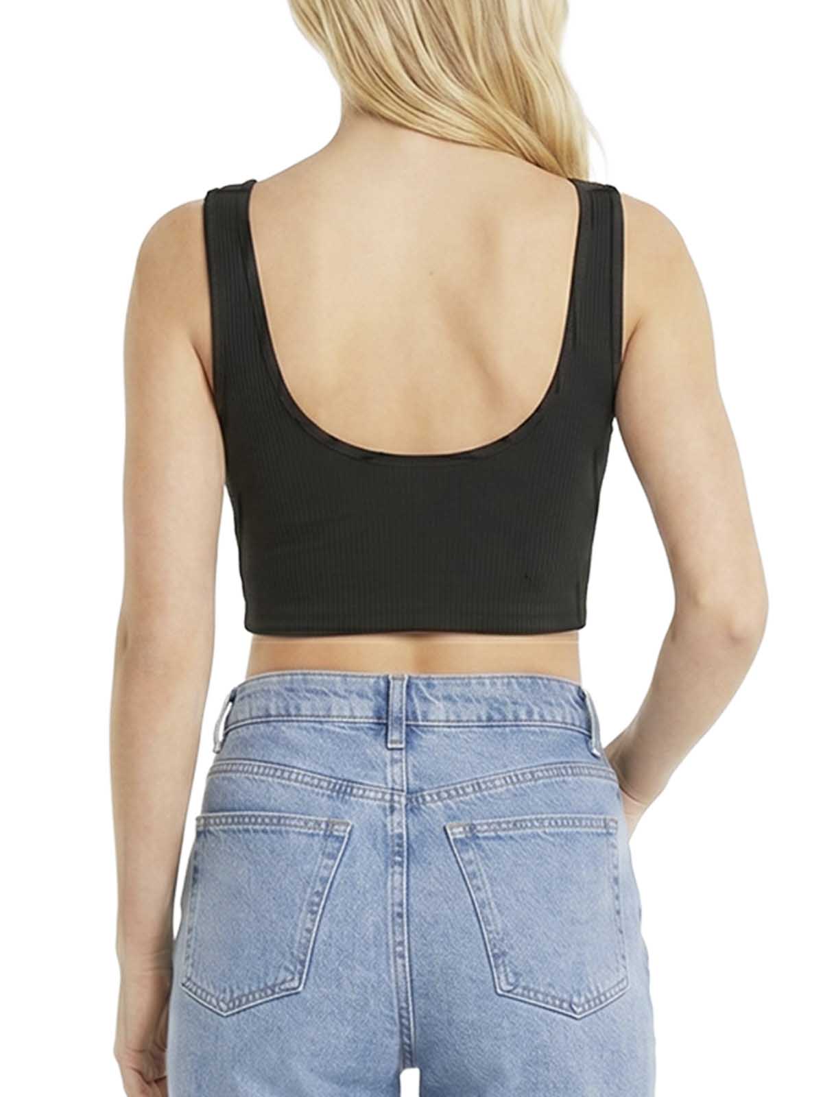 Puma Classics Ribbed Crop Top Womens Style : 533447