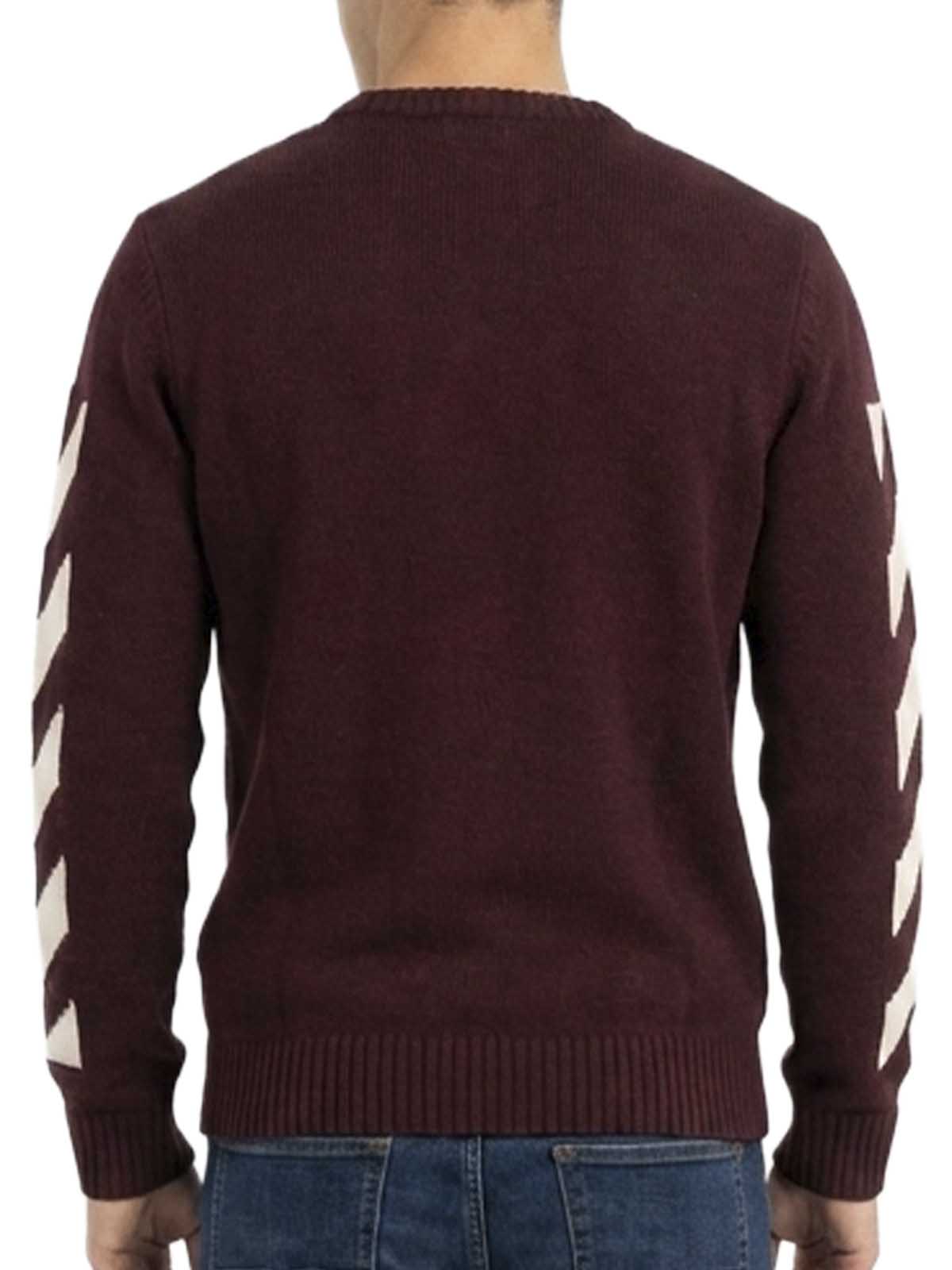Off-white Diagonal Arrow Knit Crewneck Mens Style : Omhe023f22kni00