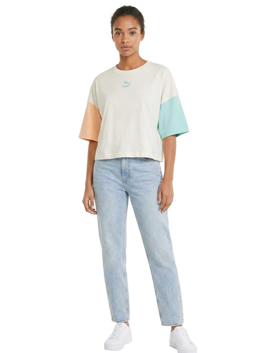 Puma Clsx Boyfriend Tee Womens Style : 531696
