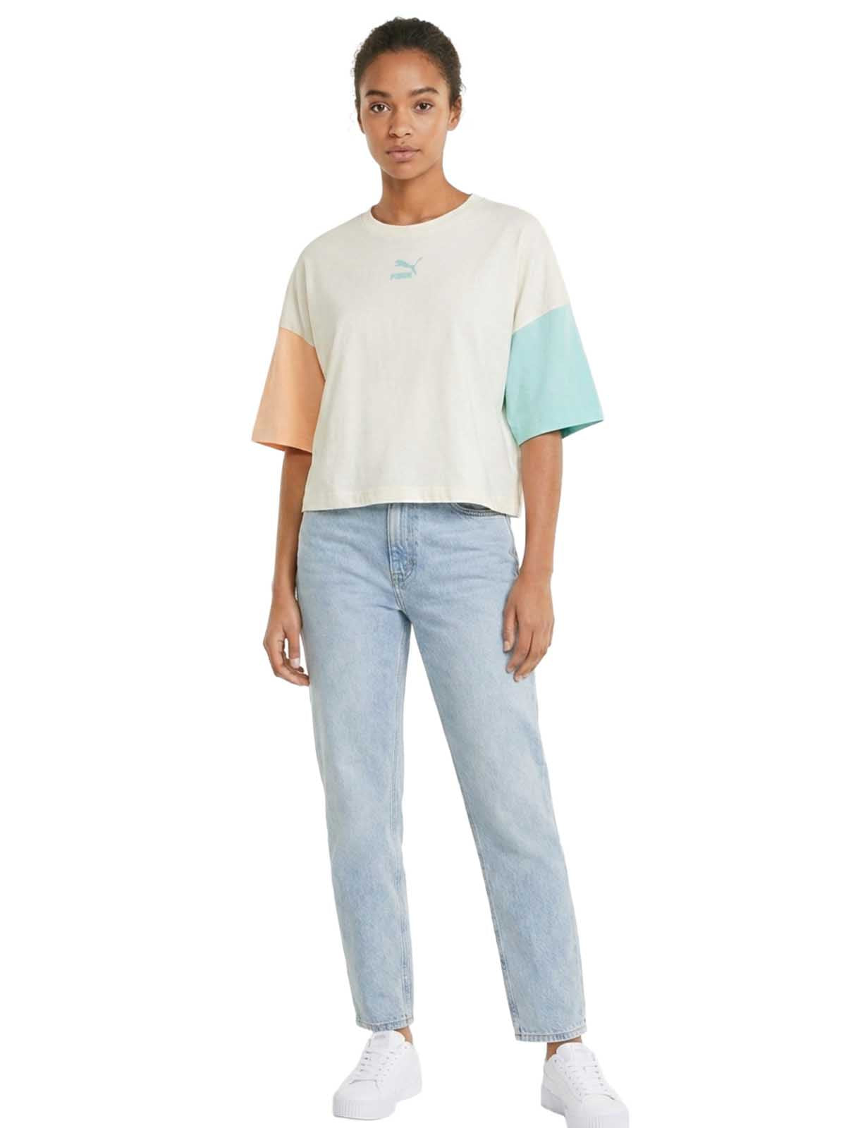 Puma Clsx Boyfriend Tee Womens Style : 531696