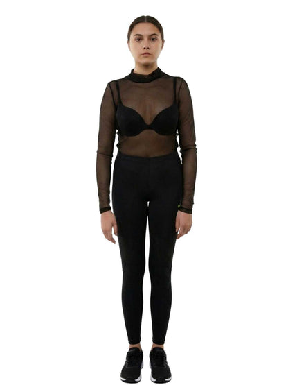 Signature 8 Turtleneck Long Sleeve Tee Womens Style : S1586-BLACK