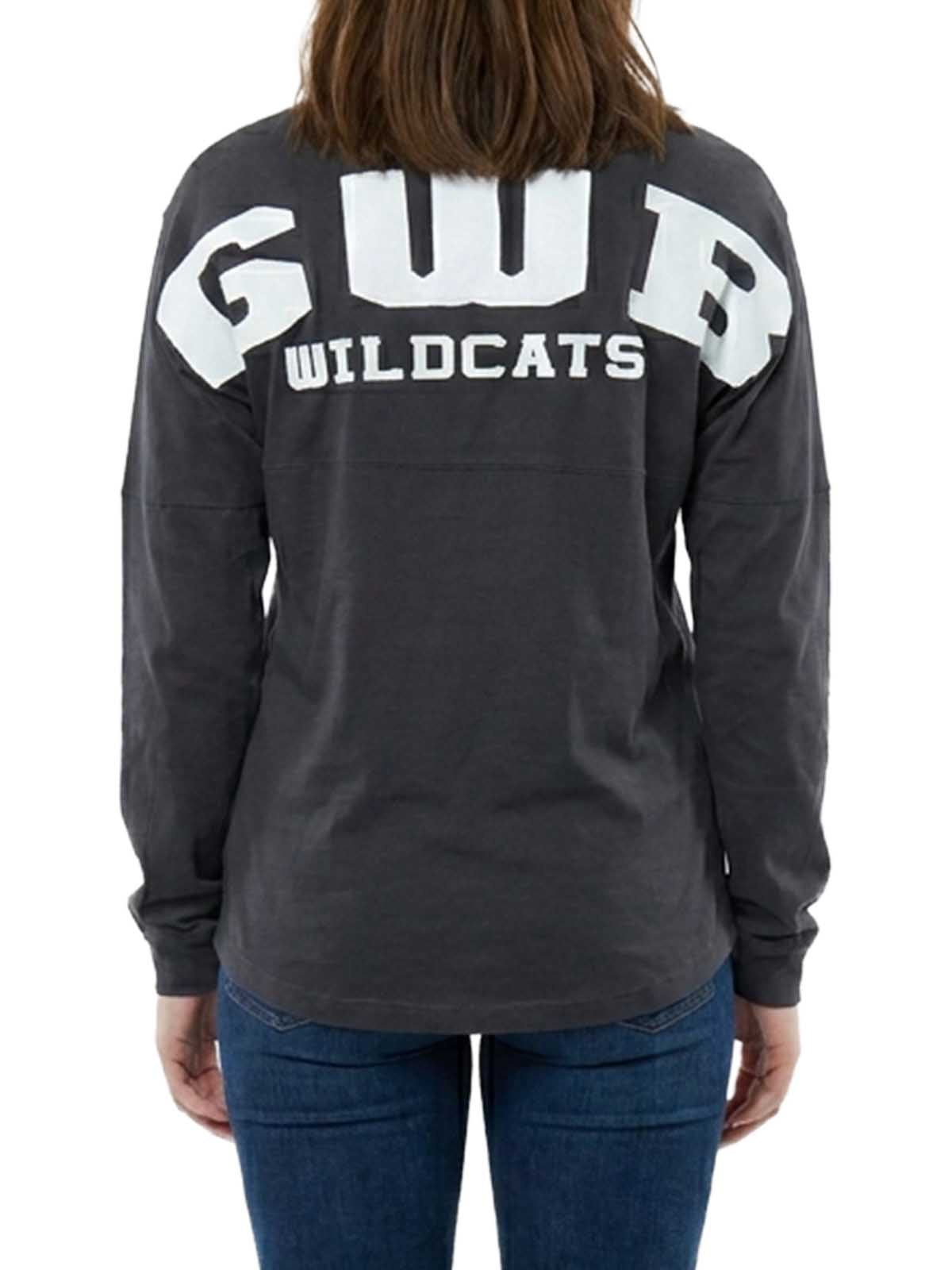 Basix Of America Rocky Point Eagles Long Sleeves Jumbo Crewneck T-Shirt Womens Style : MN-5660
