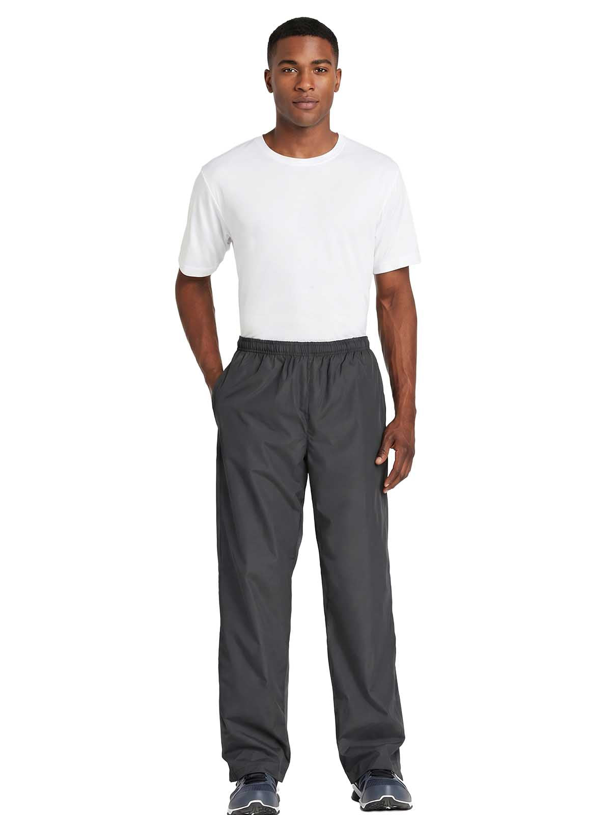 Sport-tek Side Pockets Leg Zipper Wind Pants Mens Style : Pst74