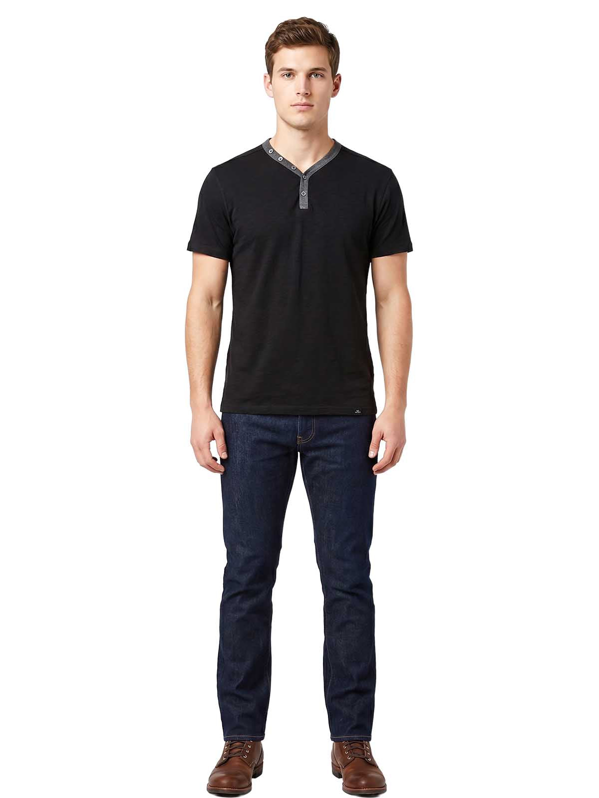 Giorgio West Modern Fit V-eack T-shirt Mens Style : Dp1301ct