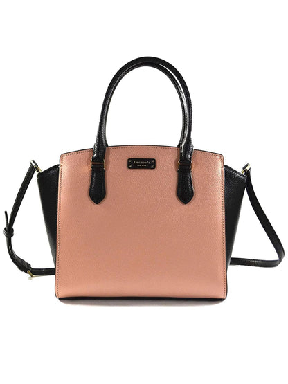 Kate Spade Jeanne Satchel Bag Medium Warm Vellum/Black