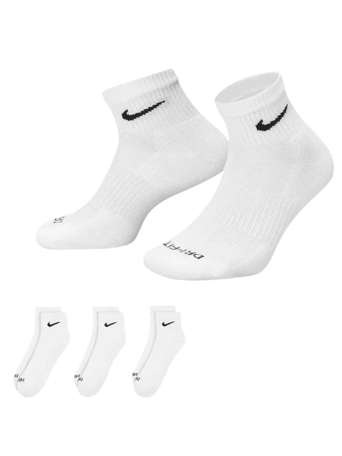 Nike 22 Everyday Plus Cushioned Training Ankle Socks (3 Pairs) Mens : SX6890