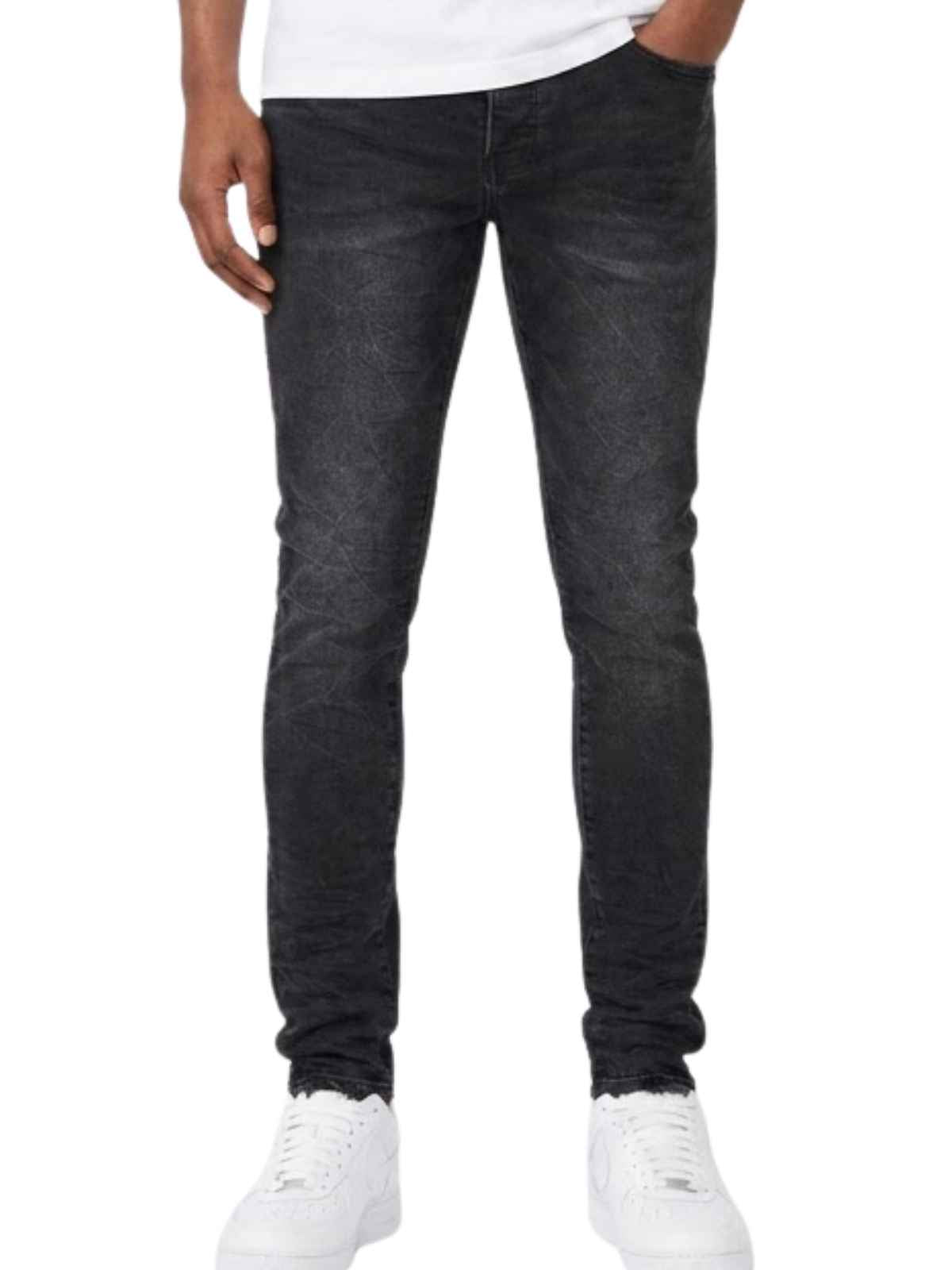 Purple-brand Slim Fit Jeans-low Rise With Slim Leg Mens Style : P001-blw