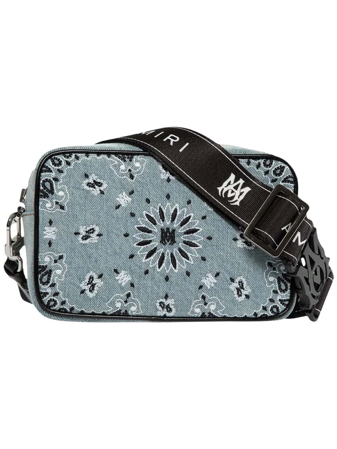 Amiri Bandana Denim Camera Bag Unisex Style : Pf23mcc005