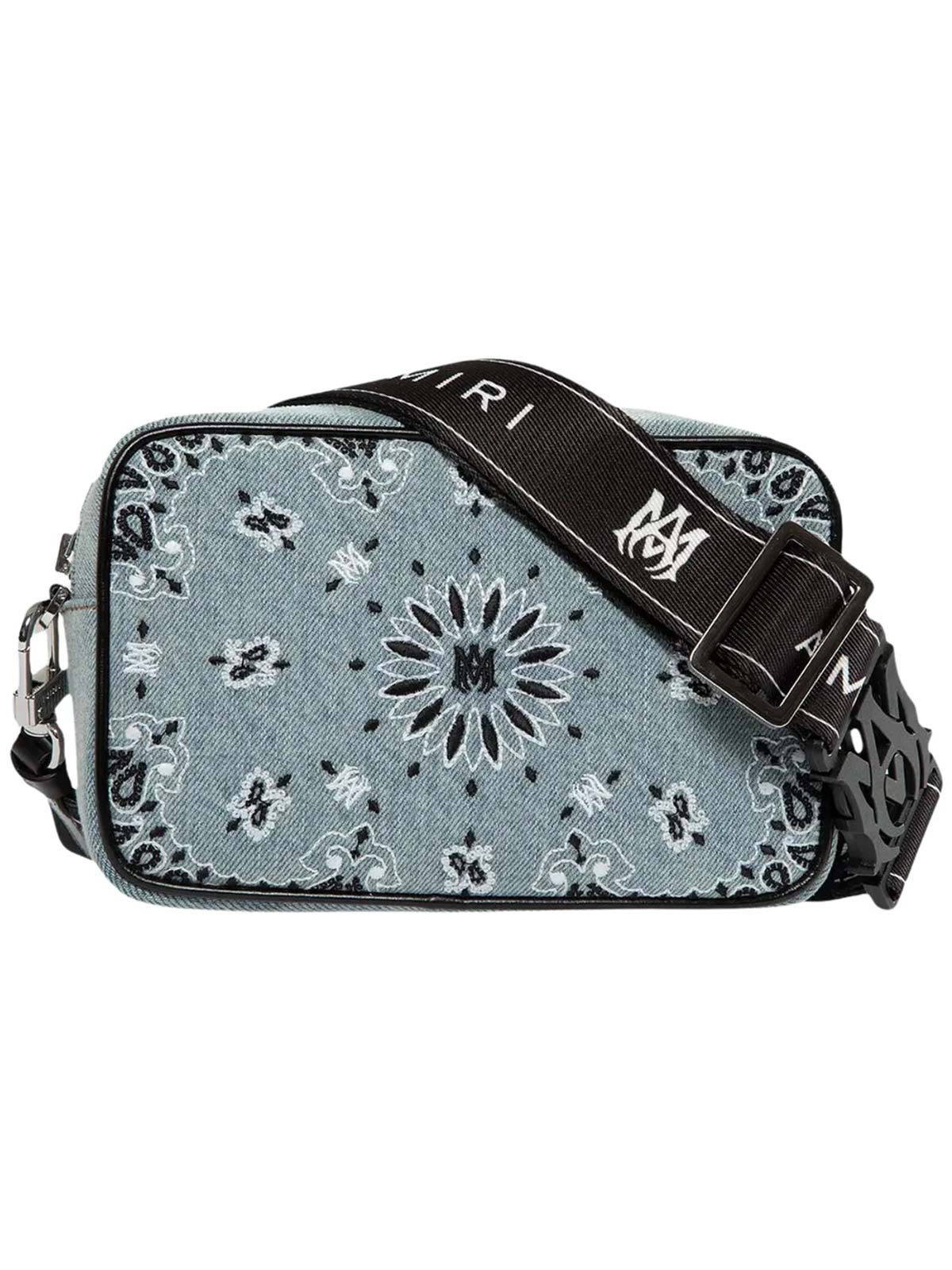 Amiri Bandana Denim Camera Bag Unisex Style : Pf23mcc005