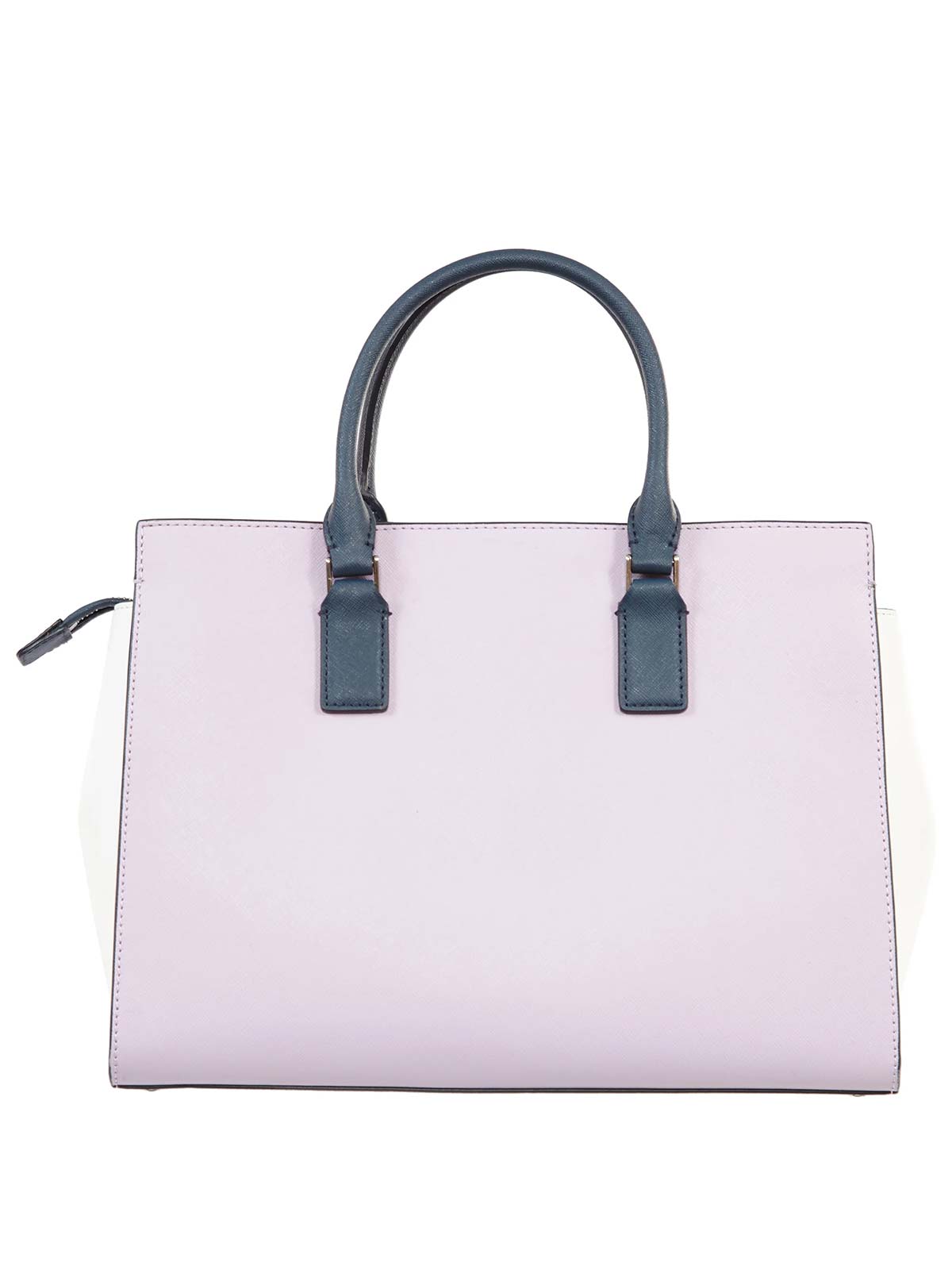 Kate Spade Cameron Convertible Satchel Large Lavender/Bright White/Petrol Blue