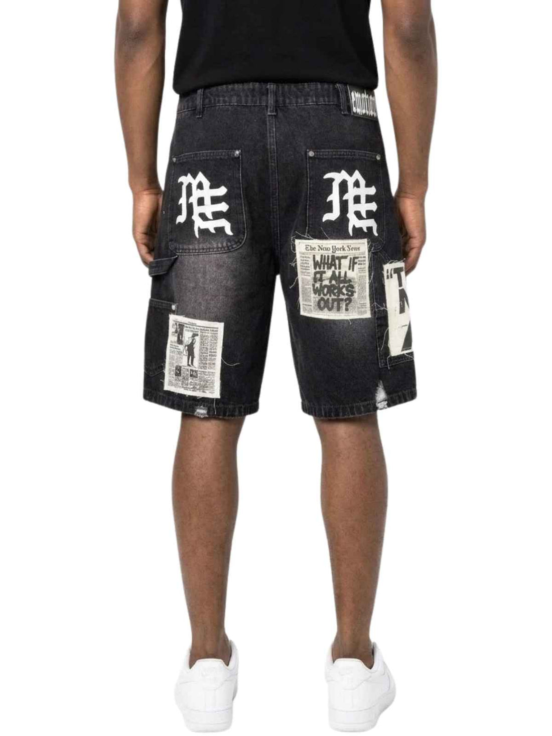 Mixed Emotion Ai Denim Shorts Mens Style : Mix-aids