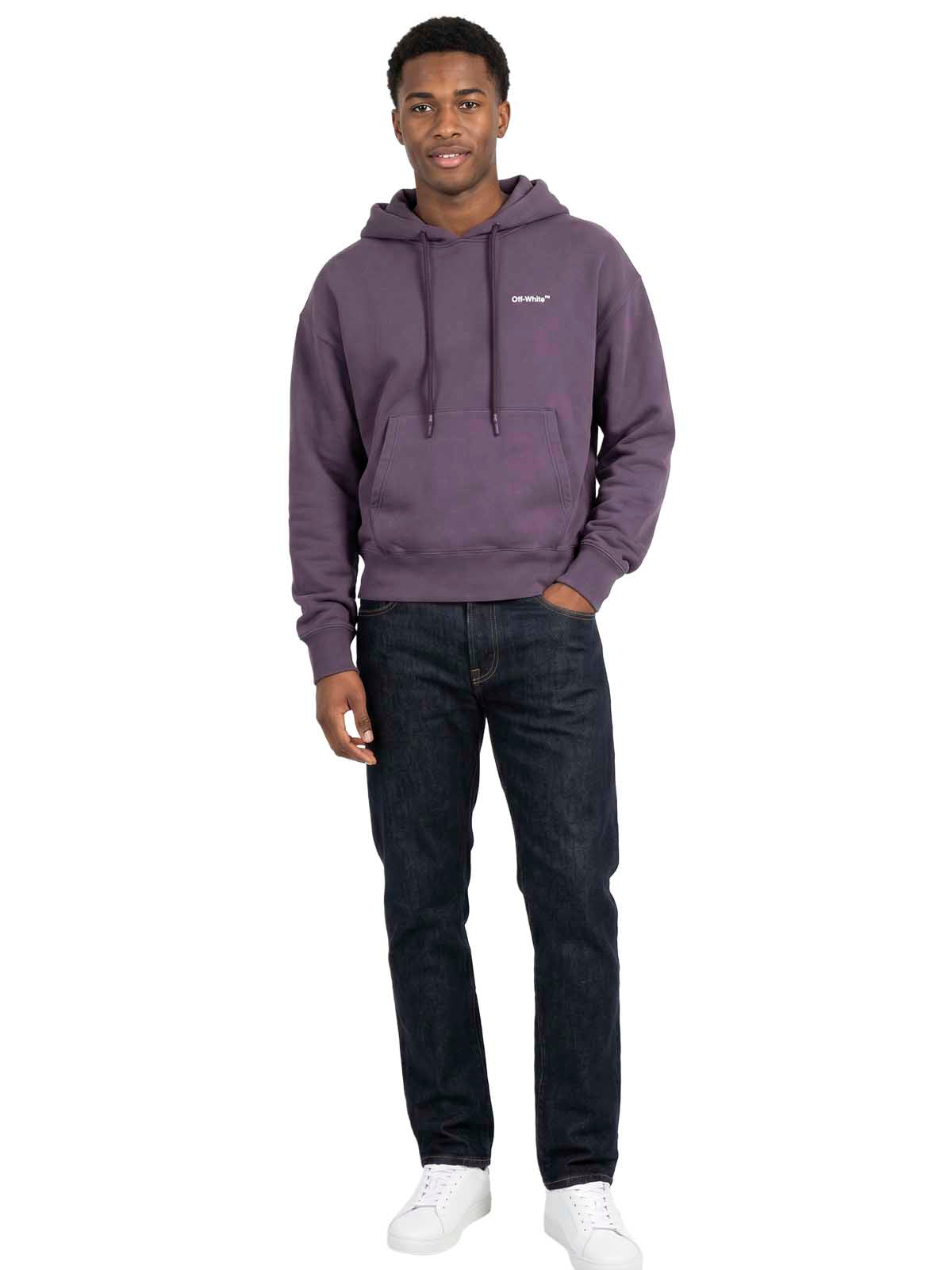 Off-white Caravag Crowning Over Hoodie Mens Style : Ombb037f22fle00