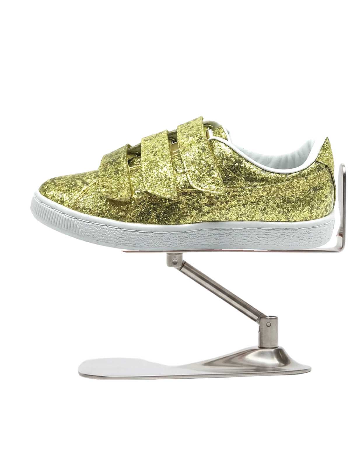 Puma Basket Strap Glitter  Womens Style : 364070