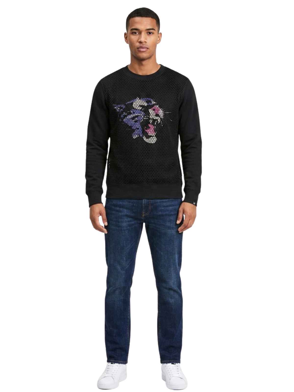 Puma Mesh Crewneck Mens Style : 566580