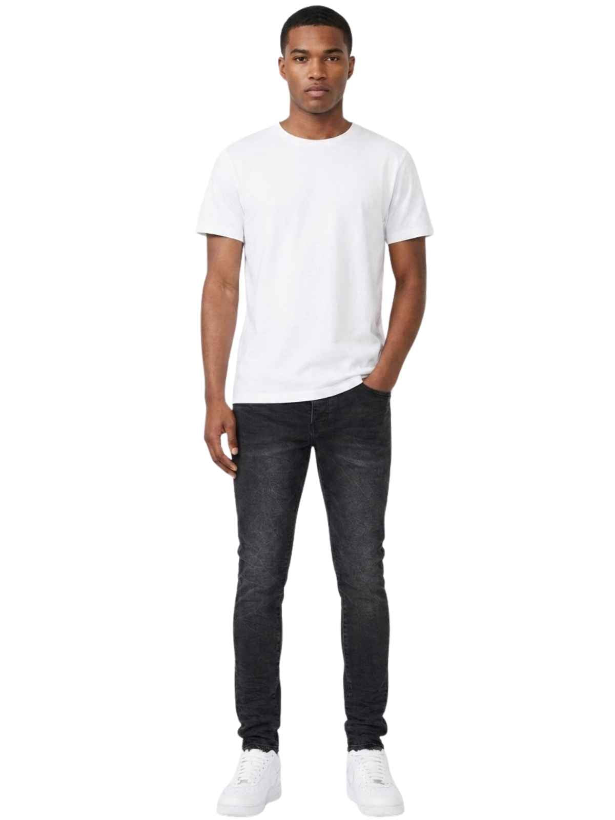 Purple-brand Slim Fit Jeans-low Rise With Slim Leg Mens Style : P001-blw