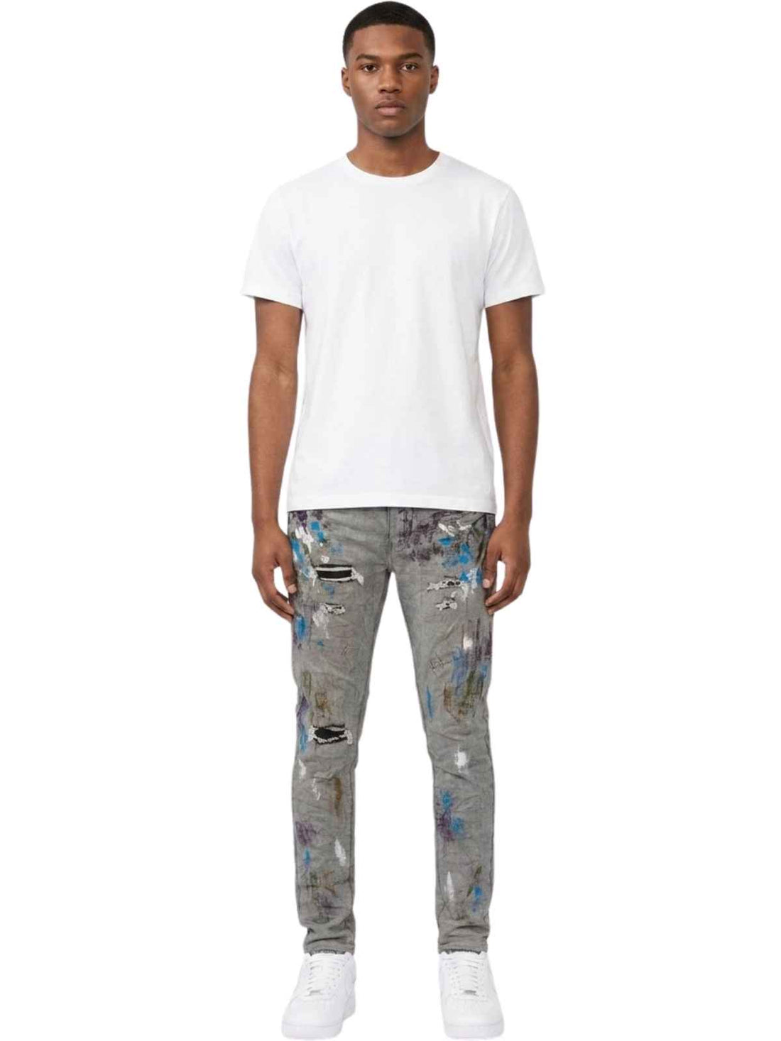 Purple-brand Slim Fit Jeans-low Rise With Slim Leg Mens Style : P001-rgdr222