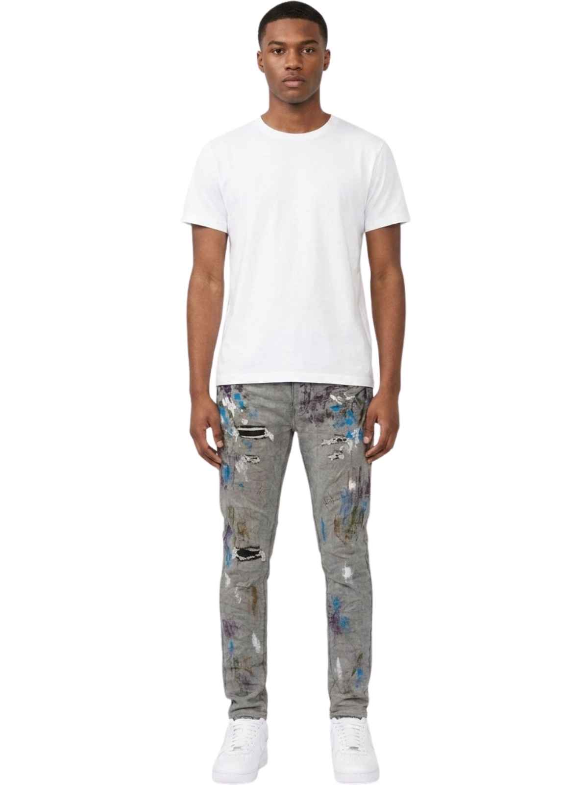 Purple-brand Slim Fit Jeans-low Rise With Slim Leg Mens Style : P001-rgdr222