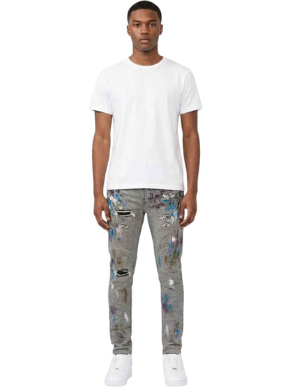 Purple-brand Slim Fit Jeans-low Rise With Slim Leg Mens Style : P001-rgdr222
