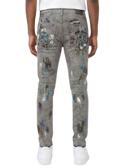 Purple-brand Slim Fit Jeans-low Rise With Slim Leg Mens Style : P001-rgdr222