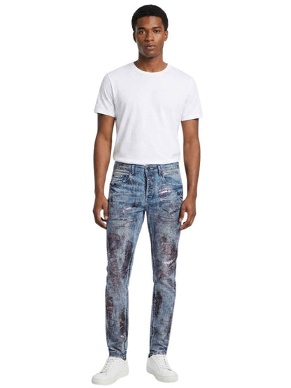 Purple-brand X-ray with Black Foil Jeans Mens Style : P001-IXRB123