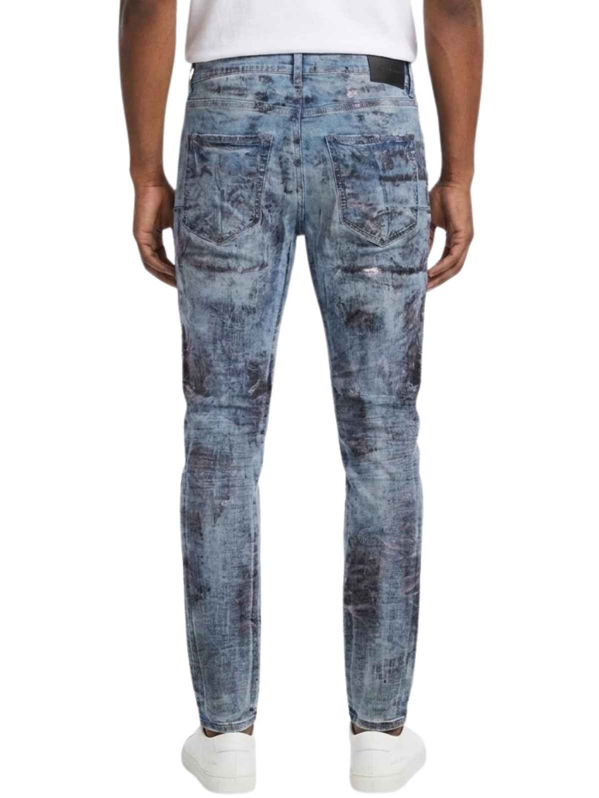 Purple-brand X-ray with Black Foil Jeans Mens Style : P001-IXRB123