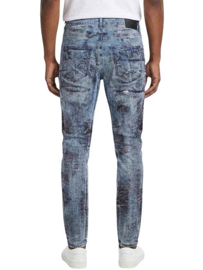 Purple-brand X-ray with Black Foil Jeans Mens Style : P001-IXRB123