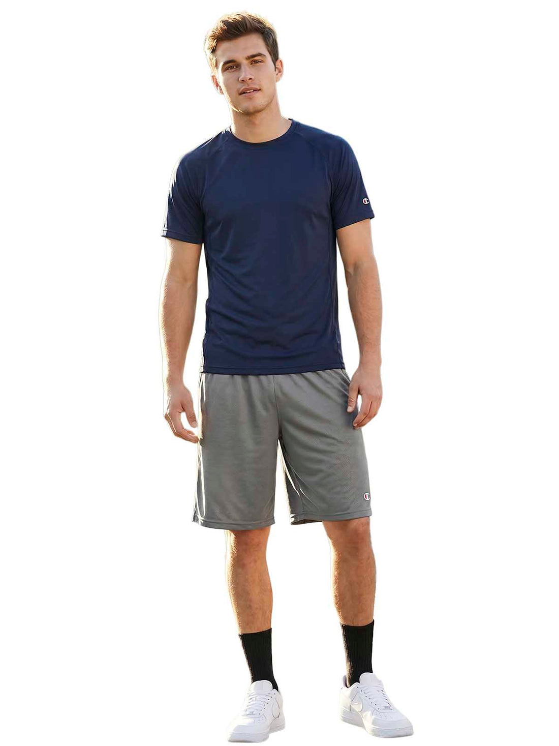 Champion Double Dry Training Shorts 10" With Pockets Mens Style : 8508