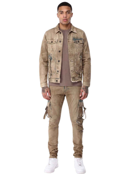 Smoke Rise Overspray Utilitty Fashion Jean Mens Style : Jp22507