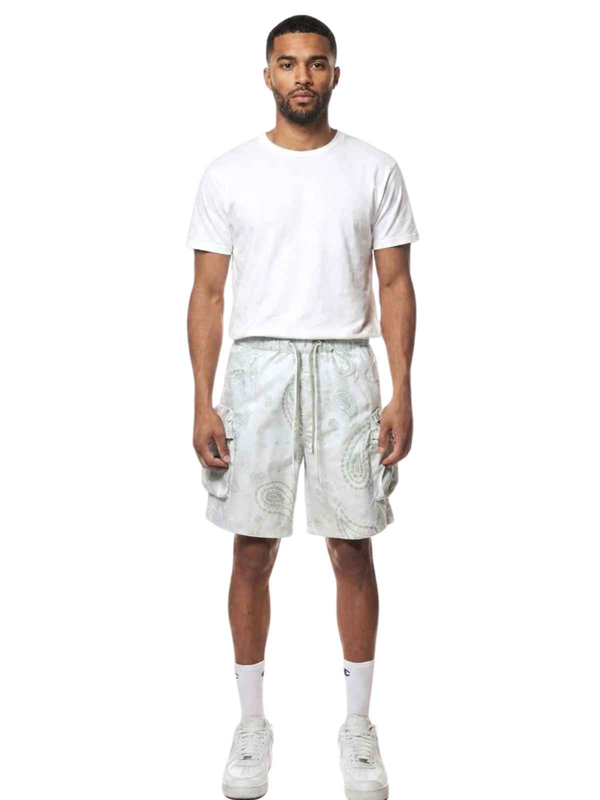 Smoke Rise Printed Nylon Utility Short Mens Style : Ws23189